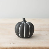 Black Cement Pumpkin, 8.5cm