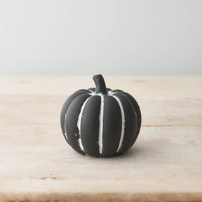 Black Cement Pumpkin, 8.5cm