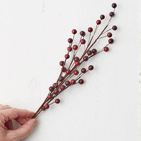 22" Dark Burgundy Artificial Berry Spray