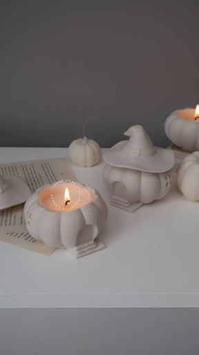 Witch House Pumpkin Candle