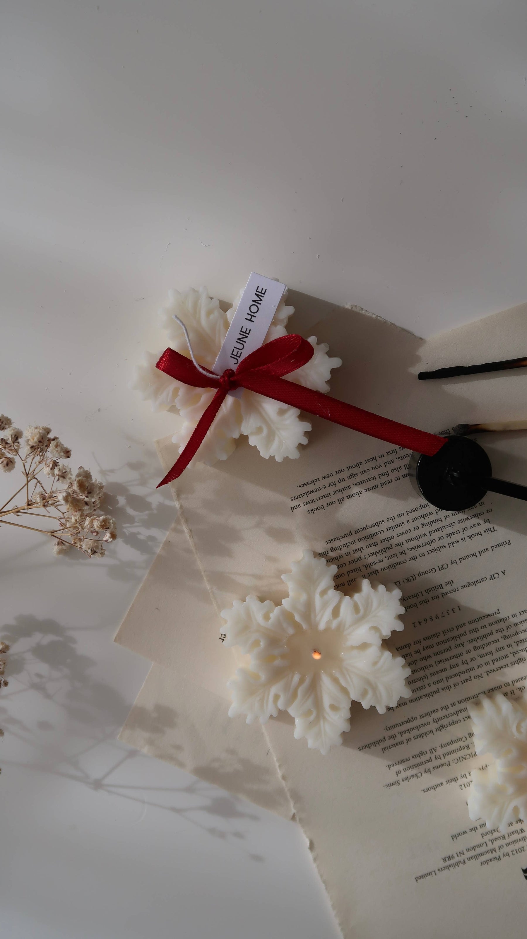 Mini Snowflake Candle - Christmas tree