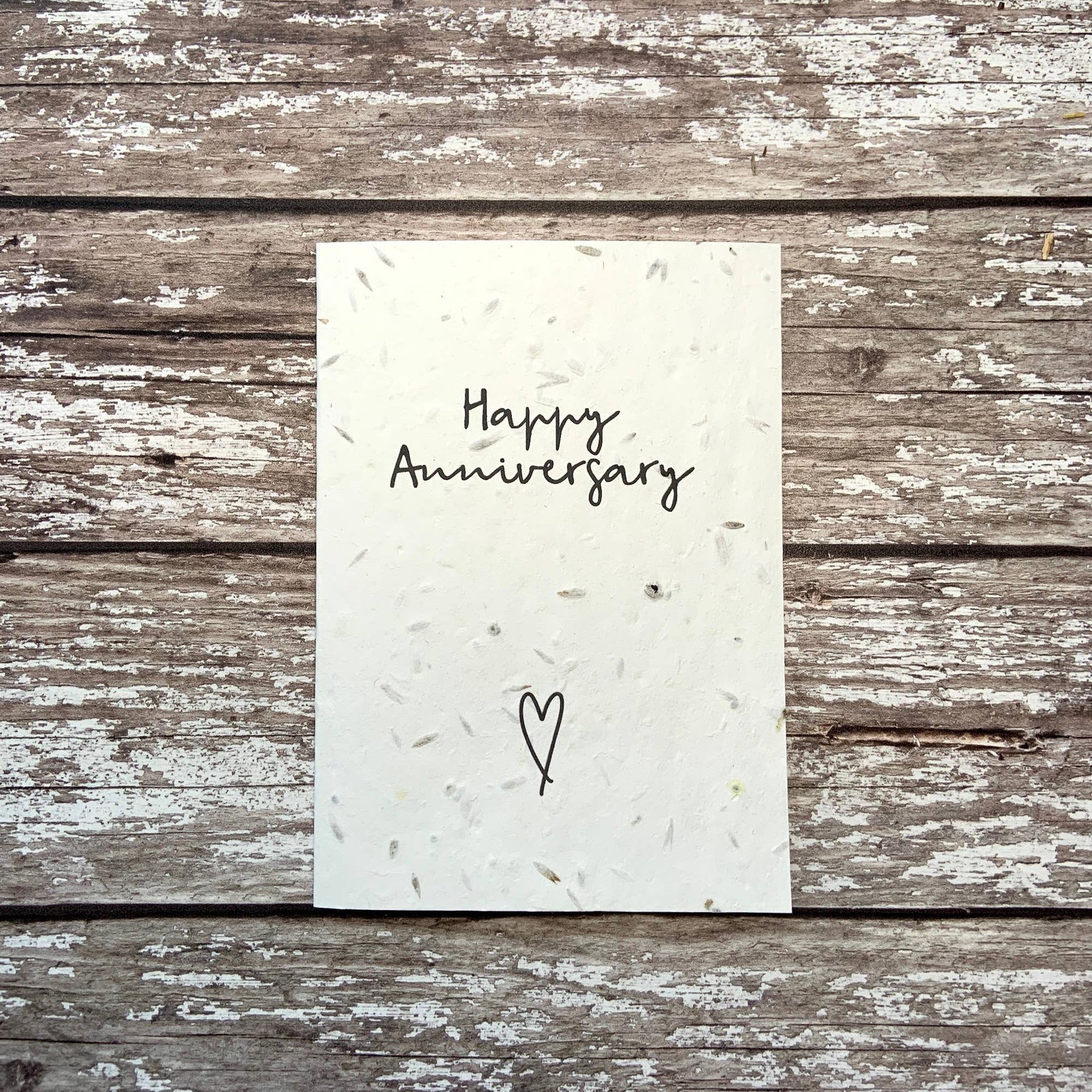 Happy anniversary plantable card