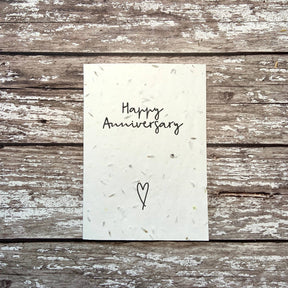 Happy anniversary plantable card