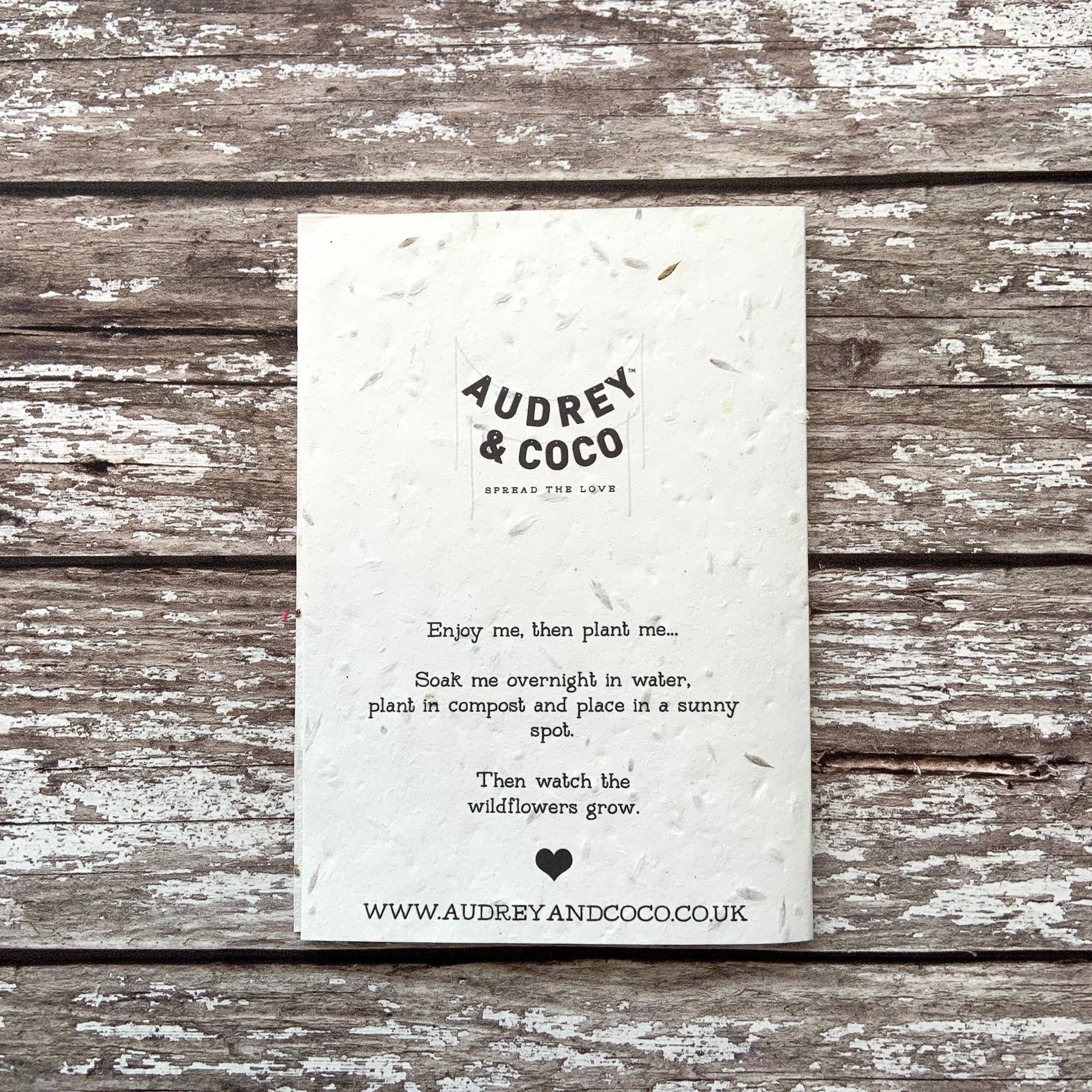 Thinking of you plantable seed card