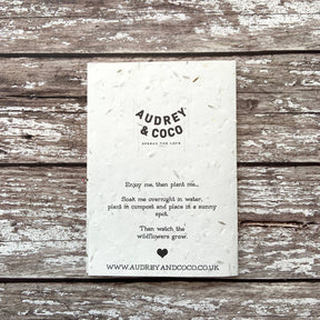 Thinking of you plantable seed card