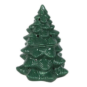 Green Winter Fir Tree Oil Burner and Wax Warmer
