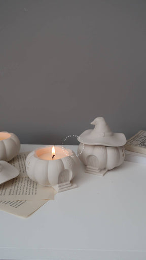 Witch House Pumpkin Candle