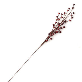 22" Dark Burgundy Artificial Berry Spray