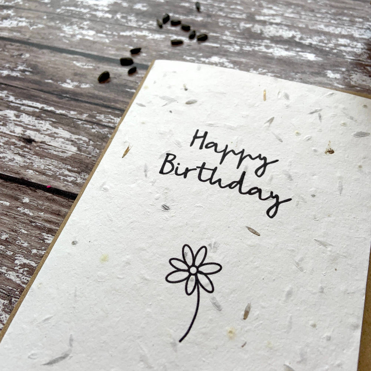 Happy birthday plantable seed card