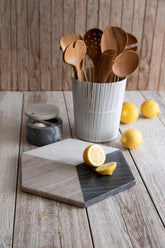 Be Home Geometric Marble Hexagon Board