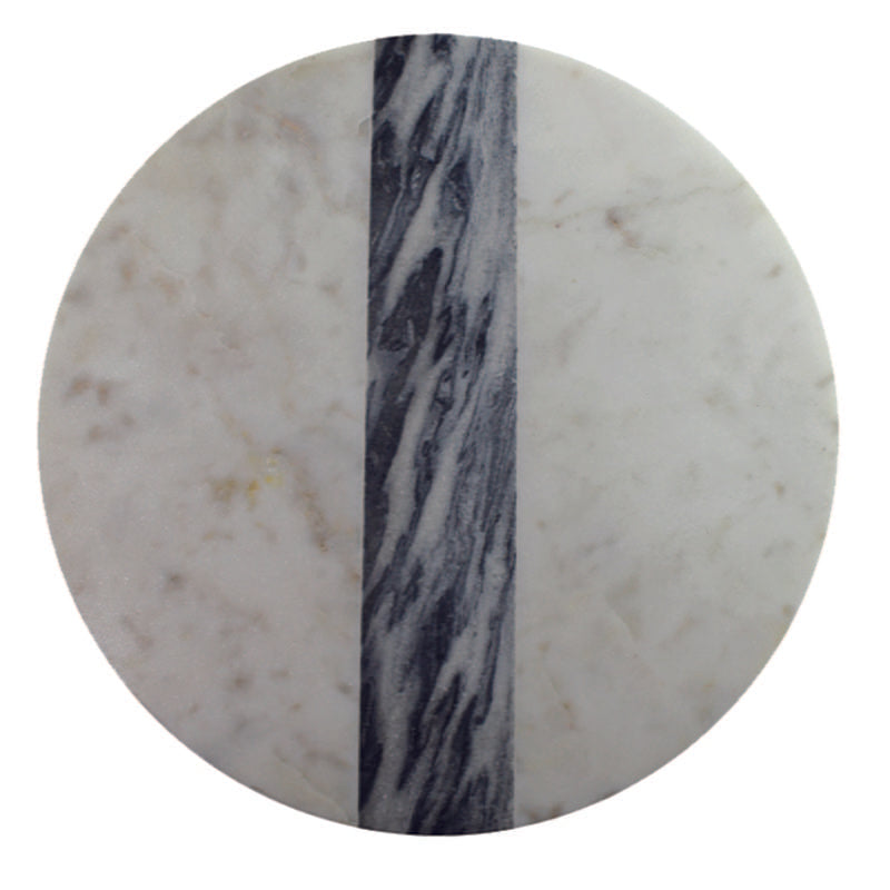 58-78 White Grey Marble Round