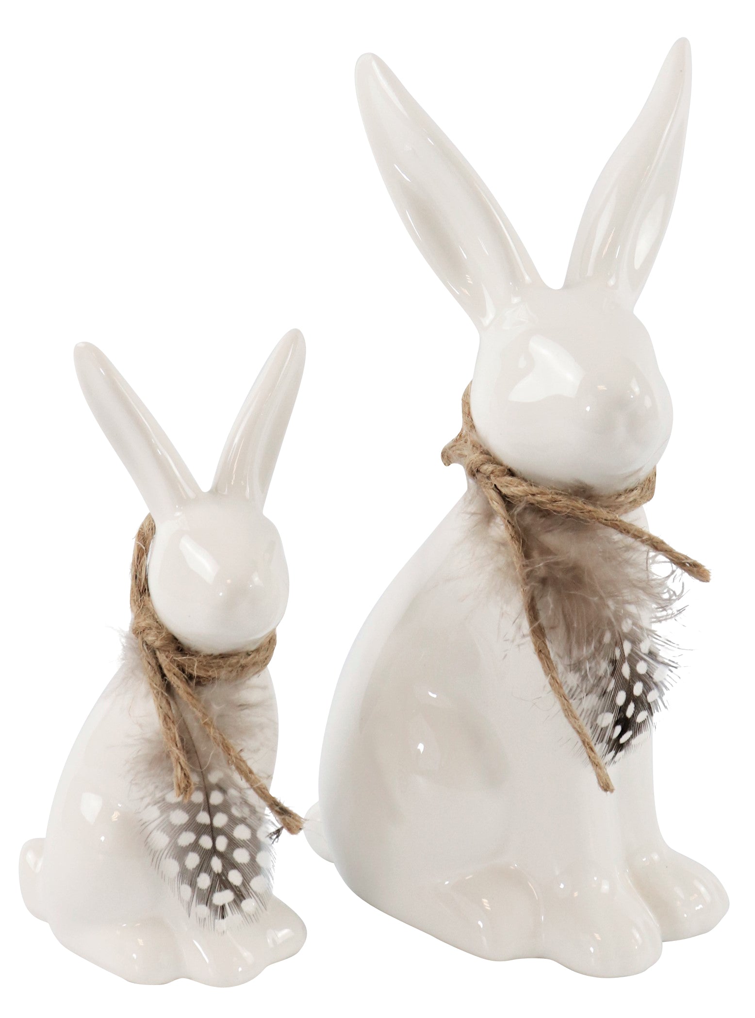 Rabbit with Feathers set of 2