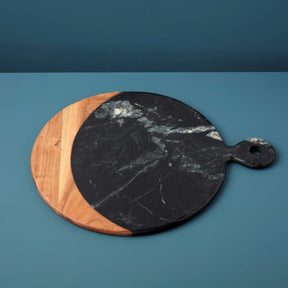 Be Home_Marine Black Marble _ Acacia Oversized Round Board with Handle_58-460_14062022