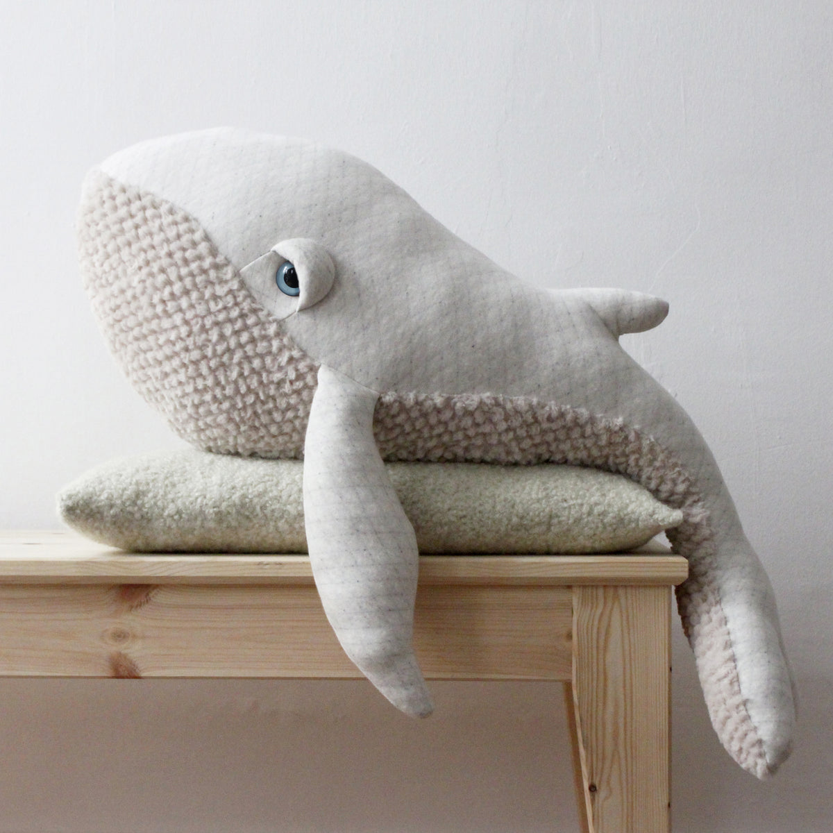 Big Stuffed Big Albino Whale