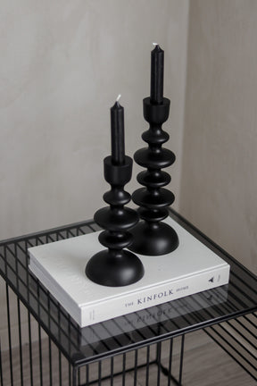 Coming Home Wave Candleholder Black Small 21094
