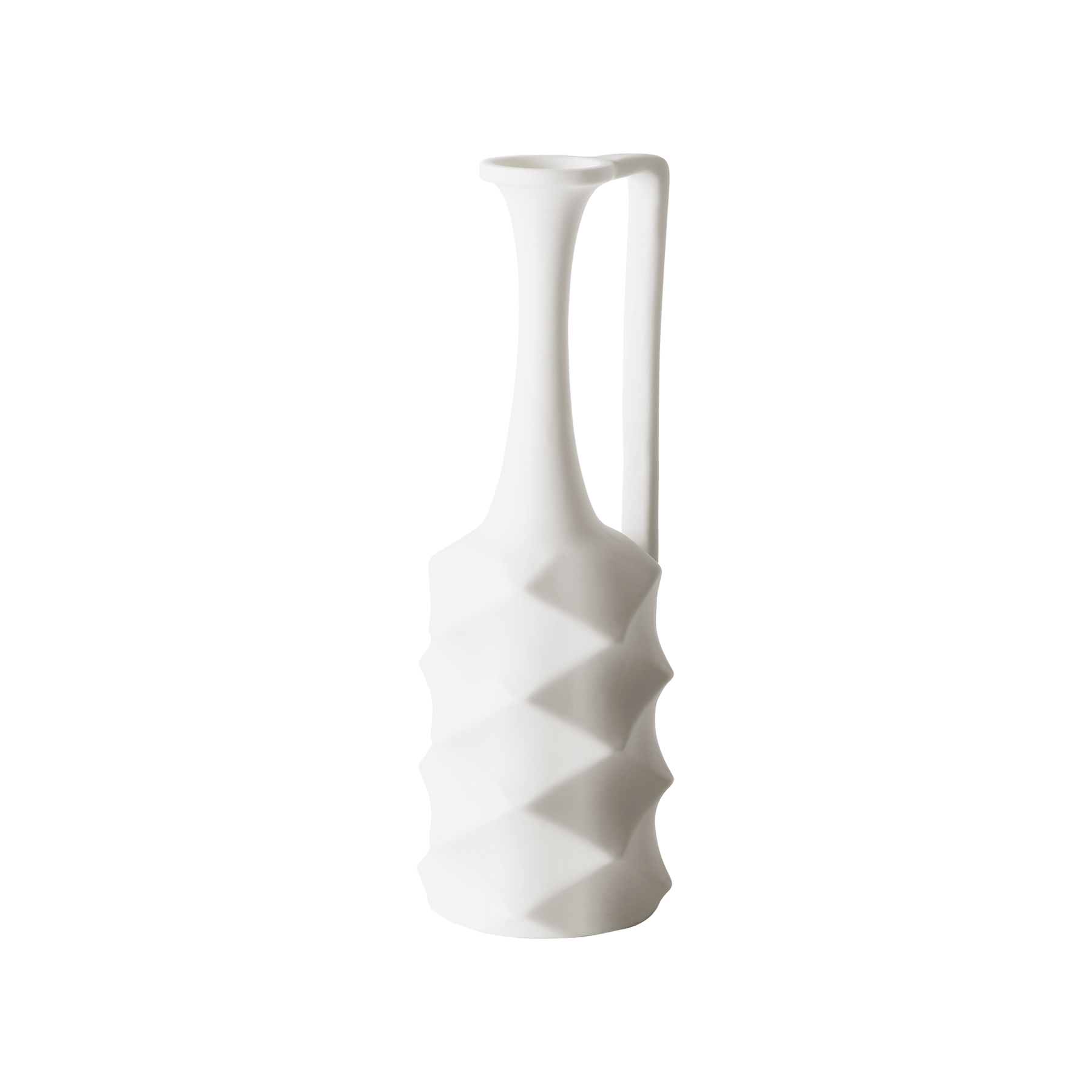 HK Living Matt White Porcelain Vases