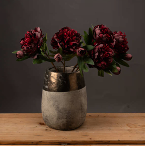 Hill Interiors Burgundy Peony Rose