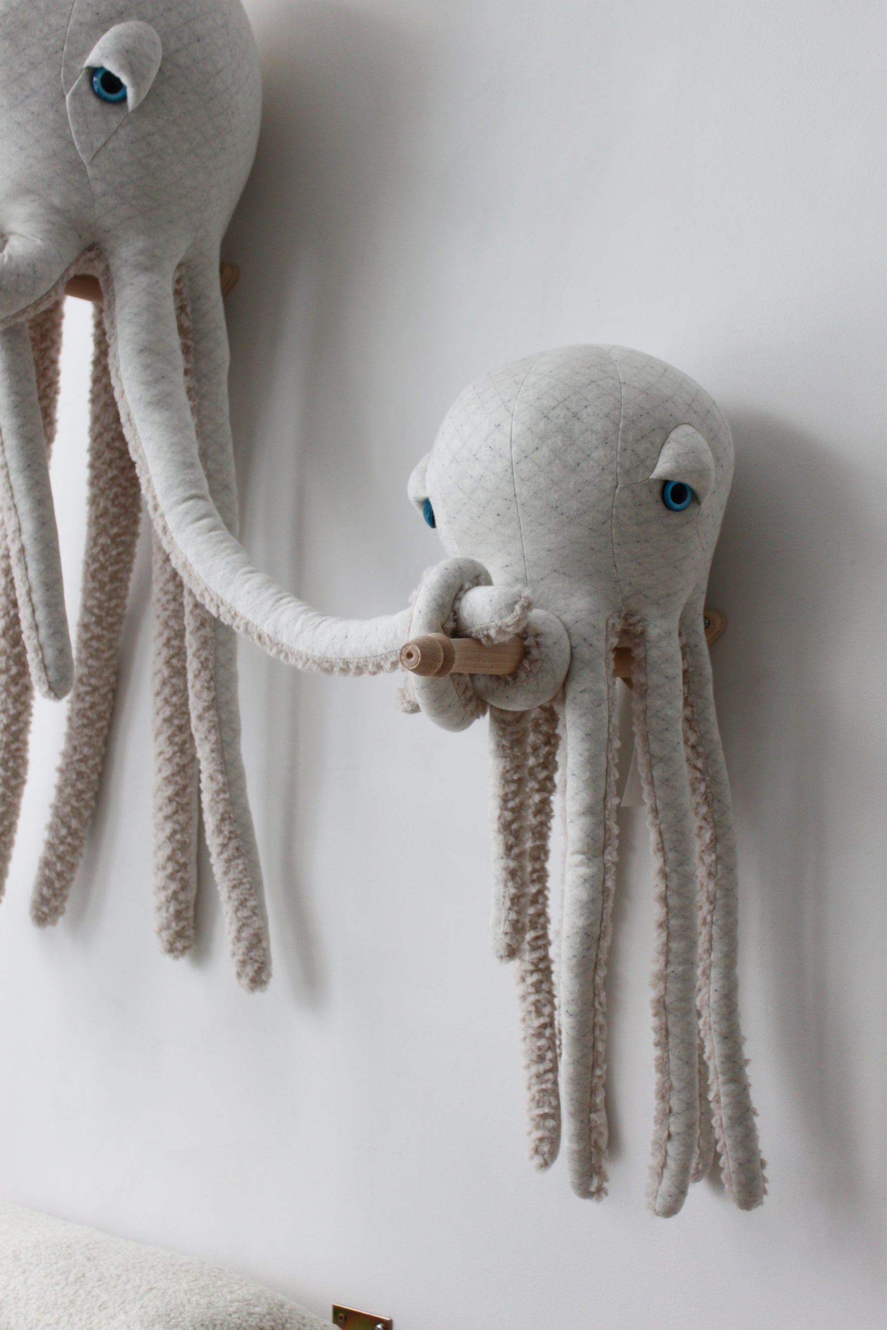 Big Stuffed Small Albino Octopus