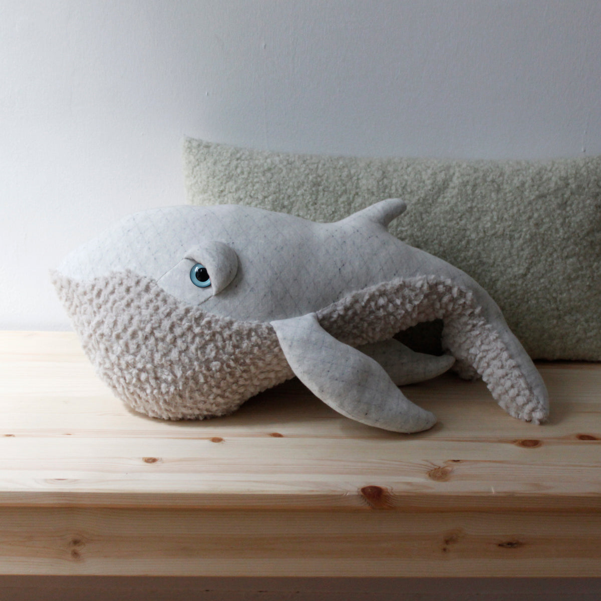 Big Stuffed Small Albino Whale