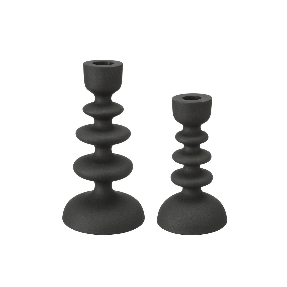 Wikholmform_Malia Candleholder Set of 2_86423_Black_10112021