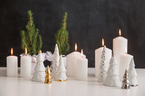 Winter Forest Set of 4 Silver Trees